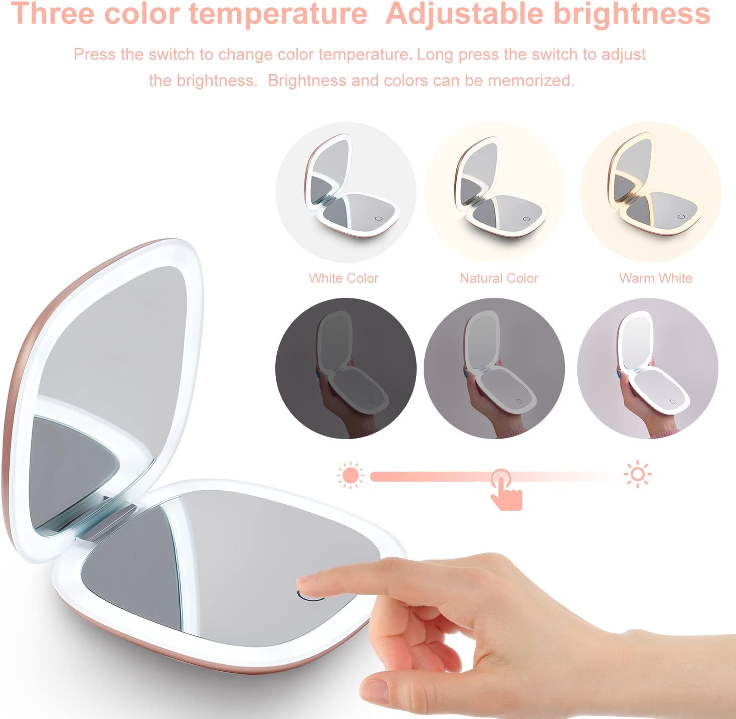 Thumbnail 2 de Mocado Compact LED 4-inch Travel Mirror