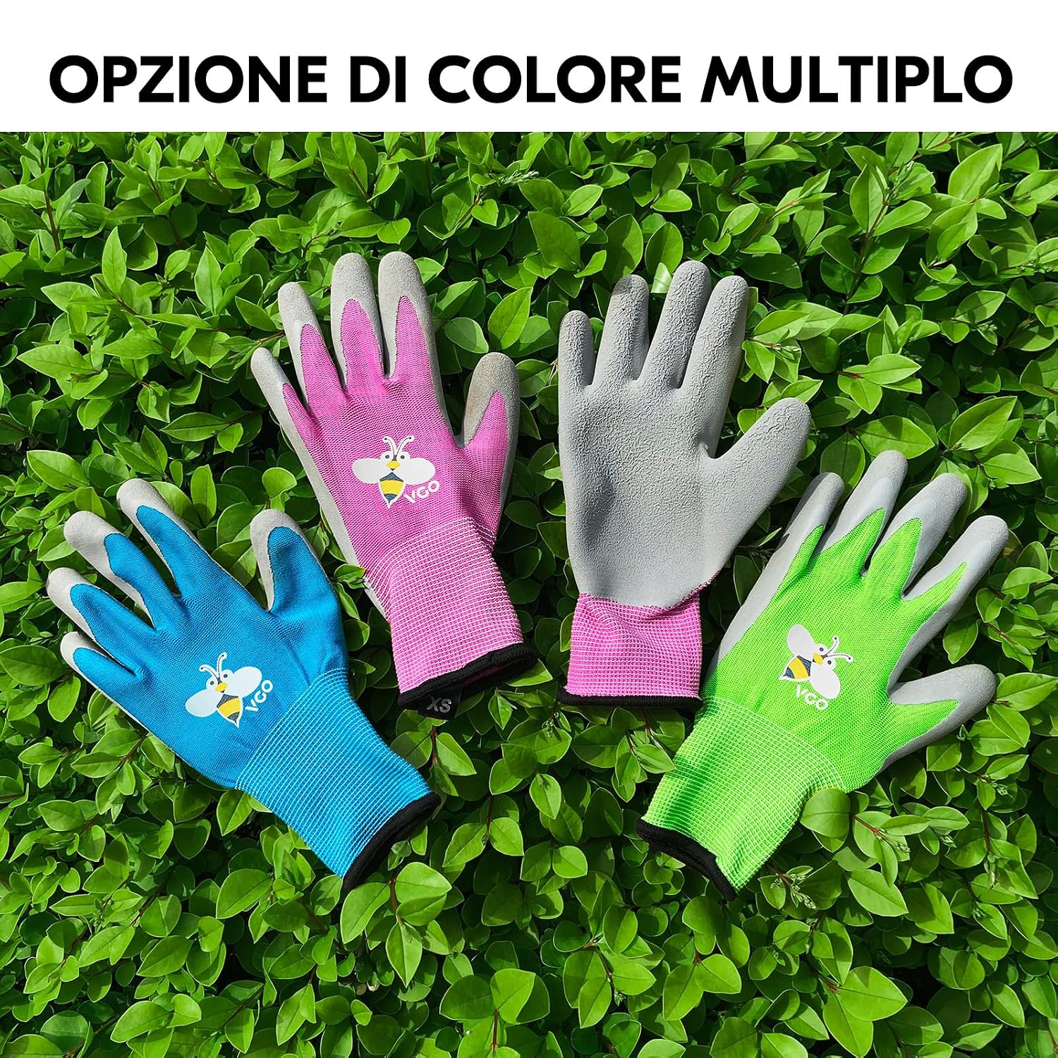Detalle de Vgo… Guanti da lavoro per bambini XXXS RB6013 blu (1 paio) per giardinaggio e giochi outdoor