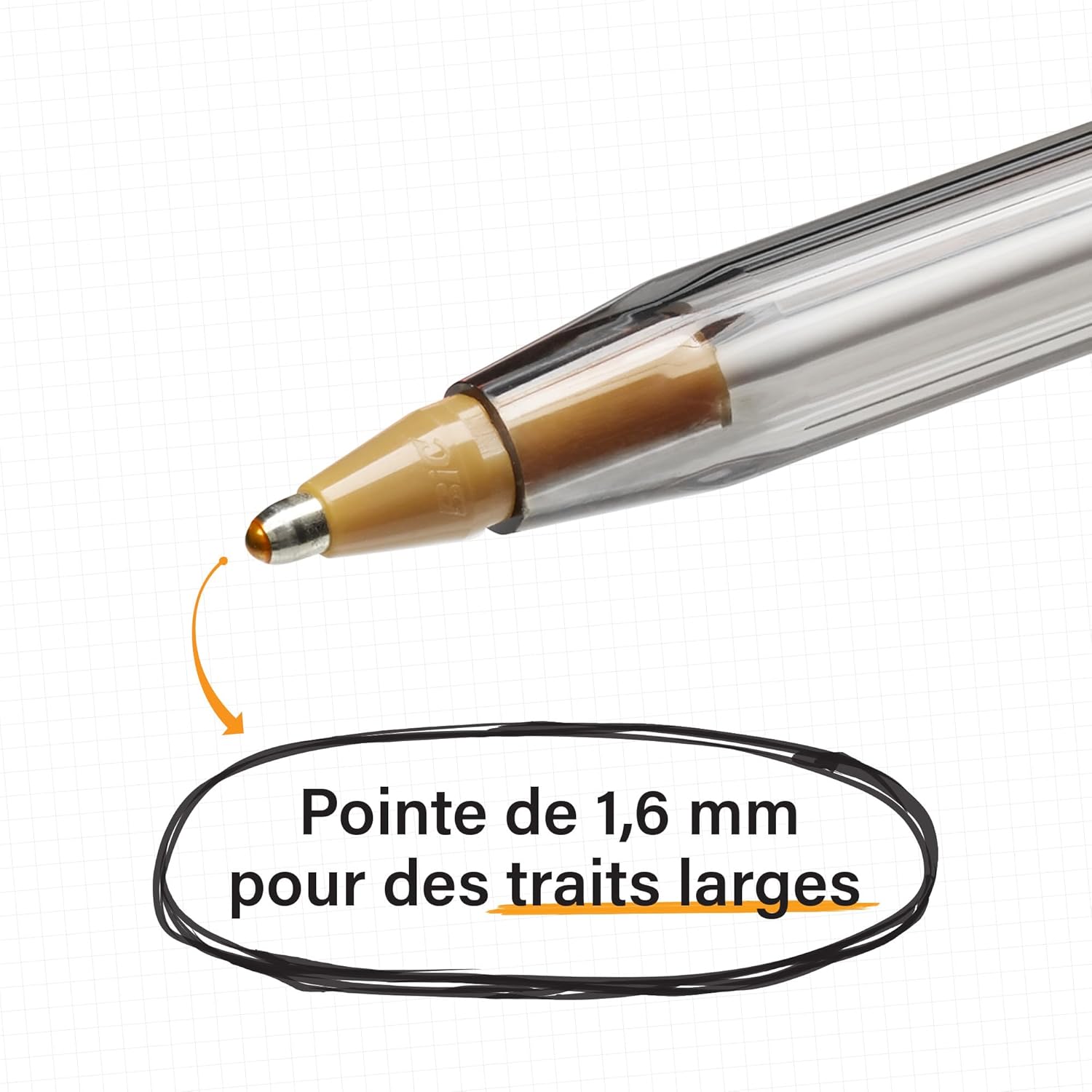 Thumbnail 2 de BIC Cristal Multicolour Stylos-bille Pointe Large (1,6 mm) – Pack de 8, couleurs classiques et festives