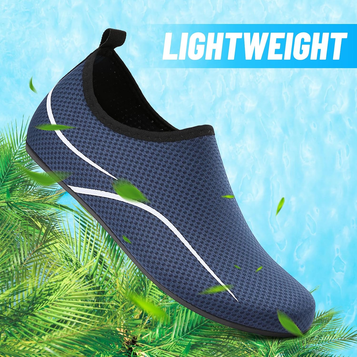 Detalle 2 de sportvibe Beach Water Shoes for Men & Women – breathable quick-dry aqua footwear for pool, surf and yoga