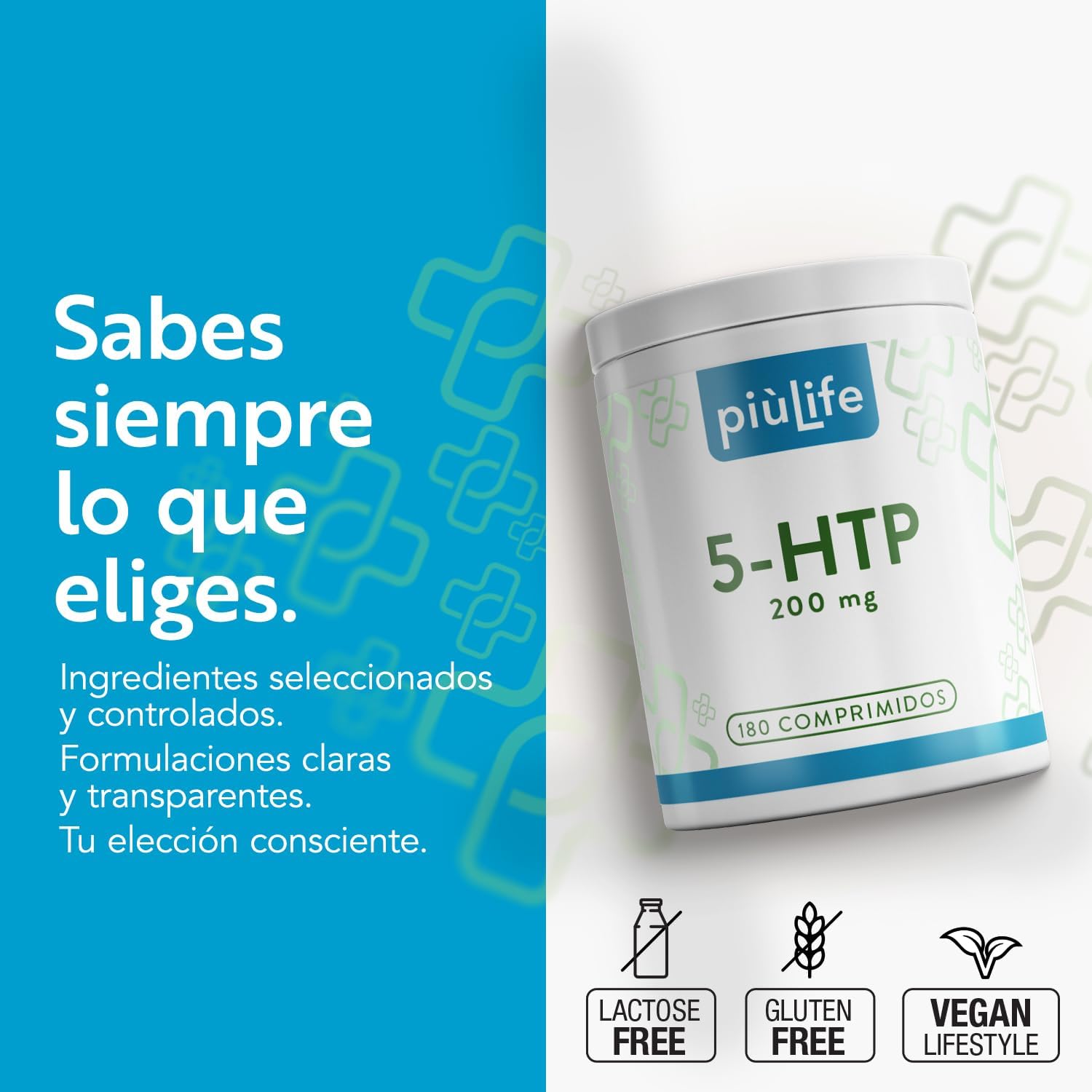 Thumbnail 4 de 5HTP 200mg PiùLife 180 comprimidos
