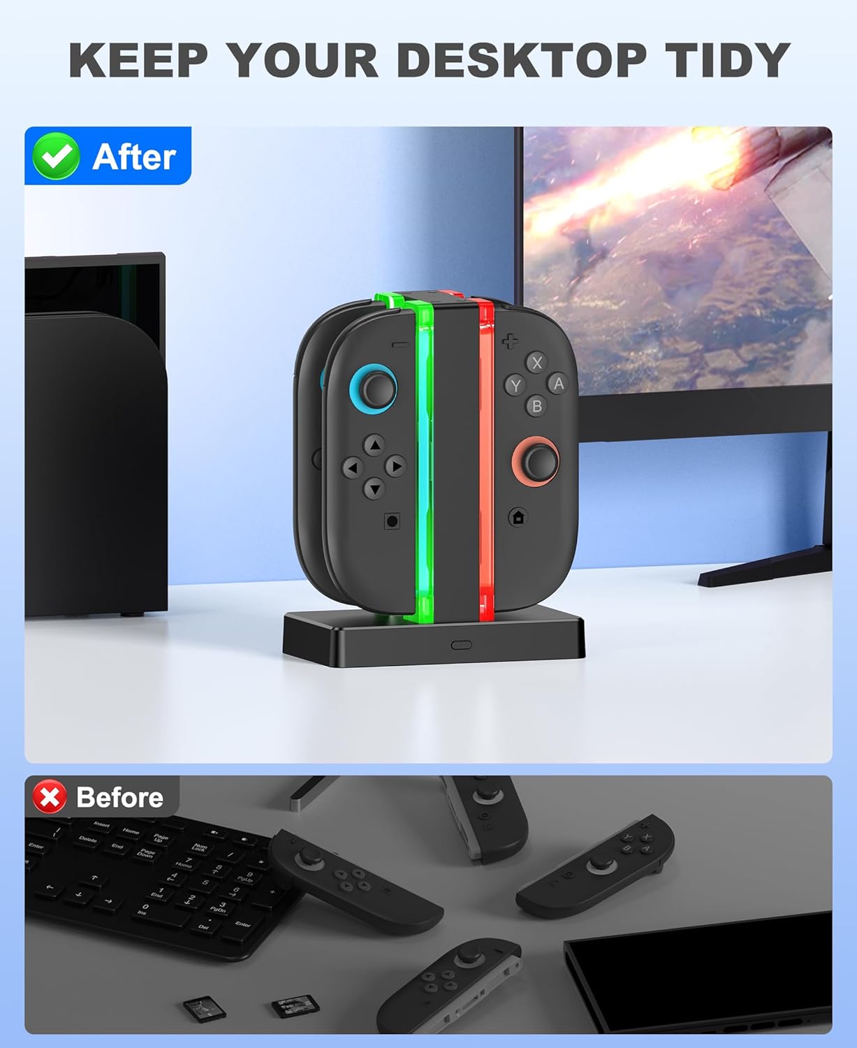 Thumbnail 3 de HELLCOOL Switch 2 Ladestation 2,5 Std