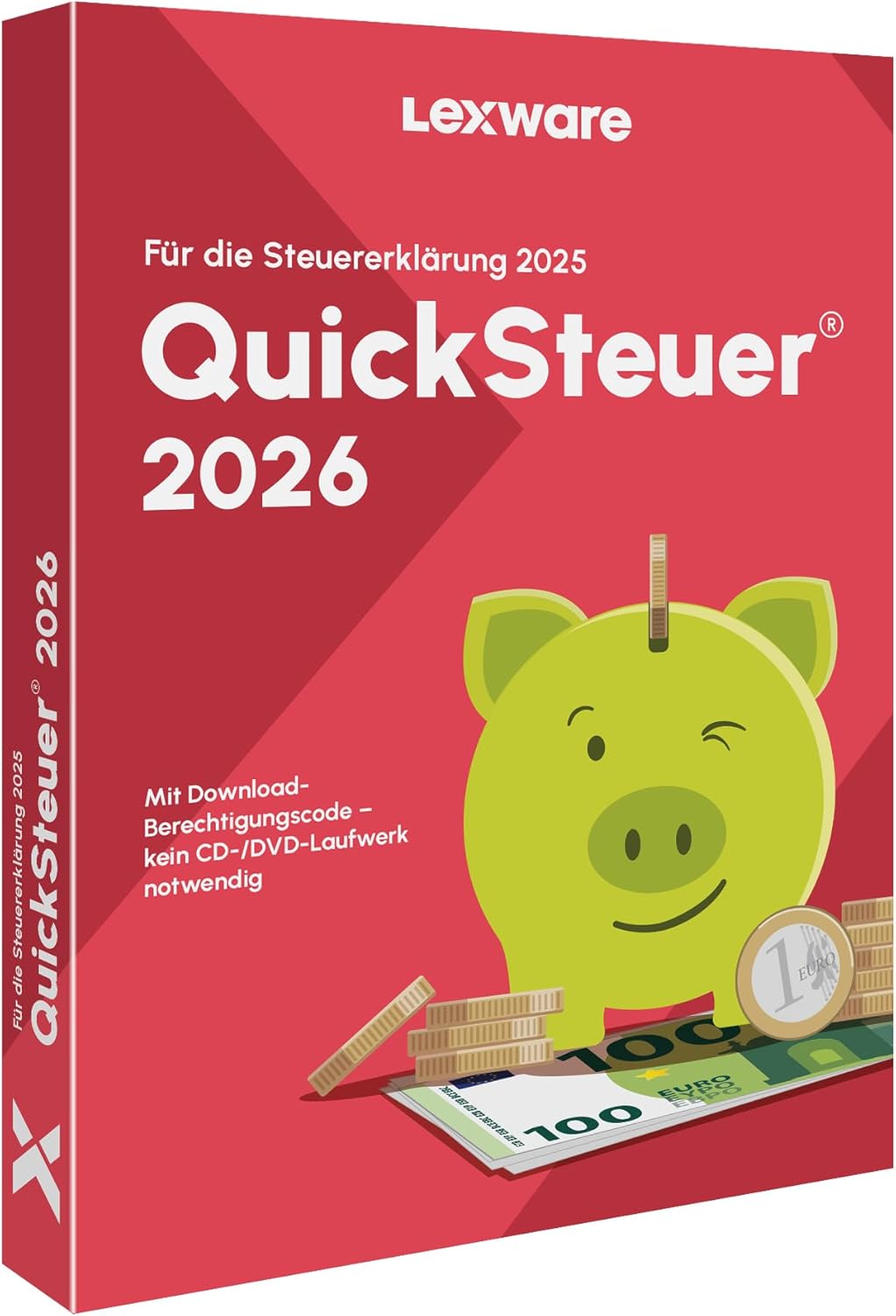 Detalle de QuickSteuer 2026 (für Steuerjahr 2025) Minibox: Software für bis zu 3 Steuererklärungen (privat & gewerblich) für Windows