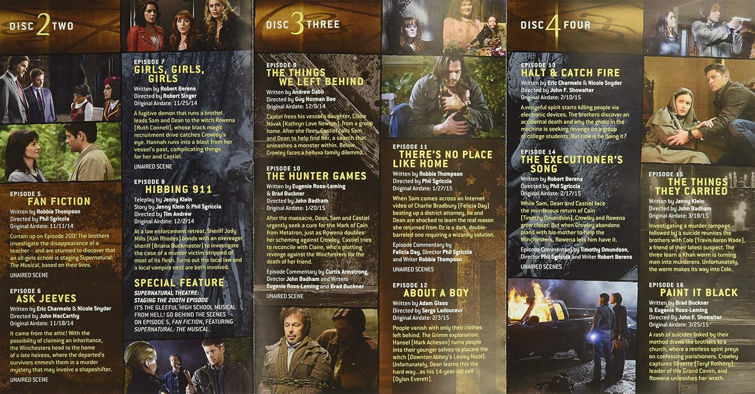 Detalle 2 de Warner Bros. Supernatural: The Complete Tenth Season DVD, 6-Disc Set