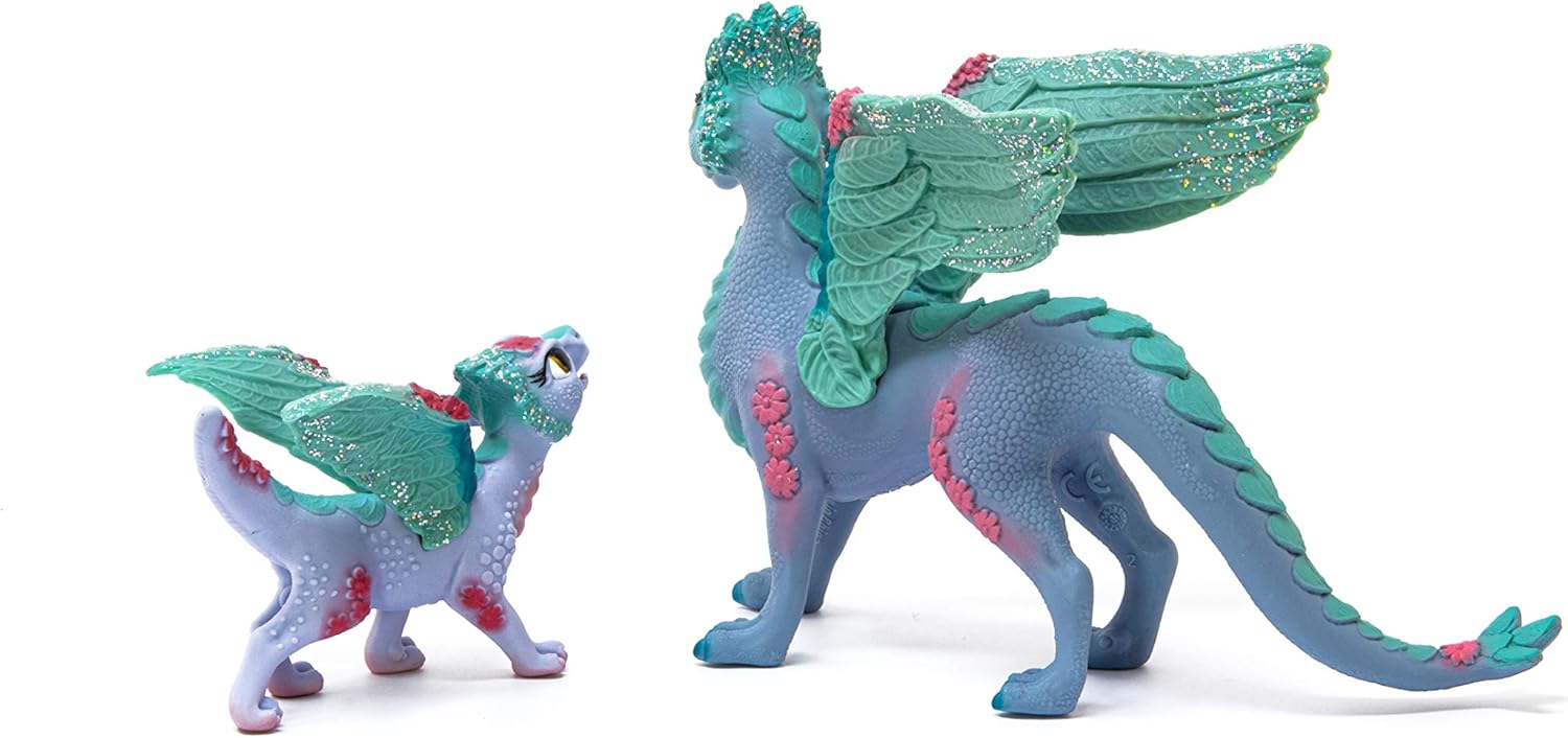 Thumbnail 6 de Schleich Drago Fiore con Baby (3): figura dettagliata per gioco educativo