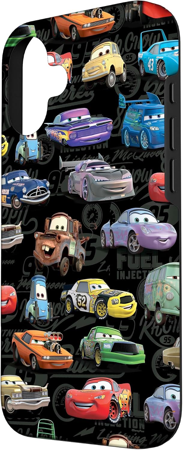 Detalle 2 de Disney Pixar Cars funda iPhone 16 estampada