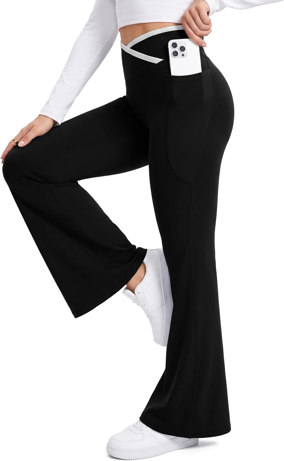 Thumbnail 1 de Flare Yoga Pants with Pockets