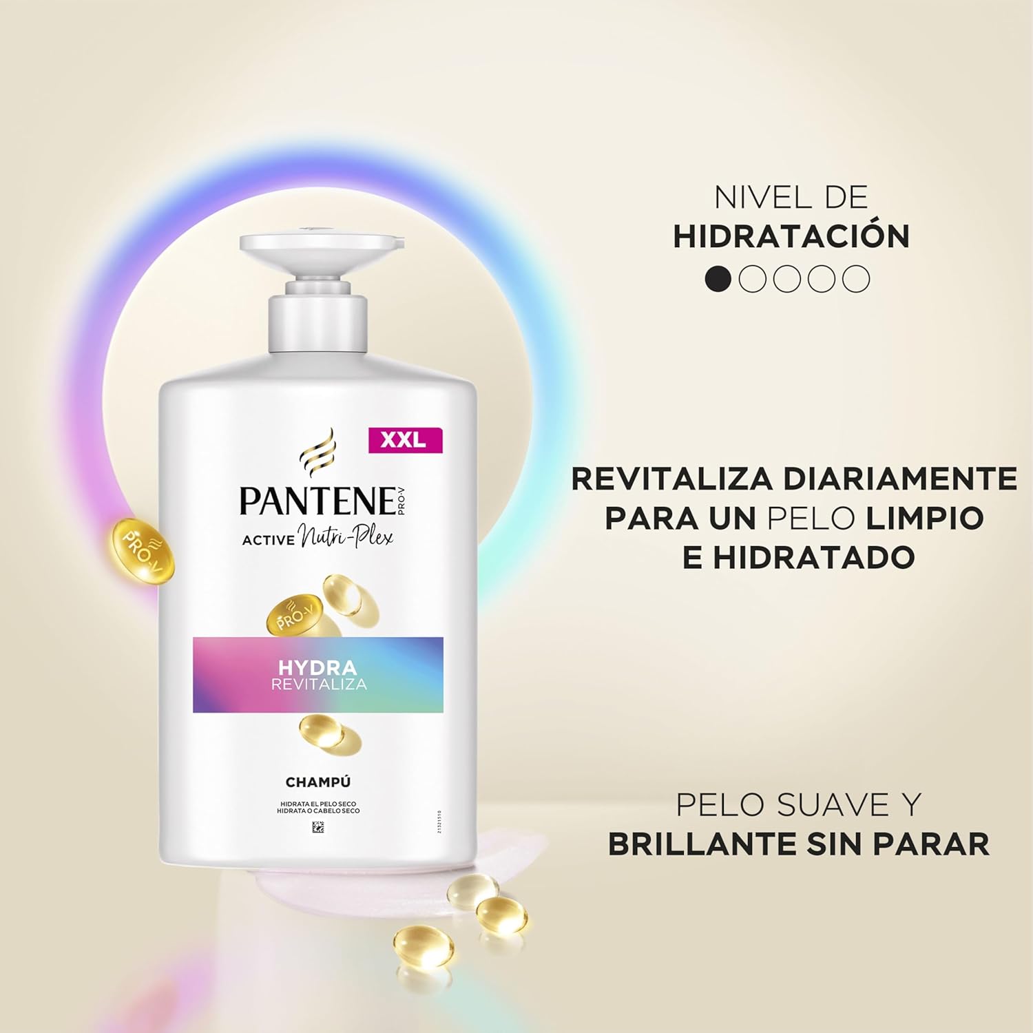 Thumbnail 3 de Pantene Pro‑V Hydra Revitaliza Champú 2x1000 ml