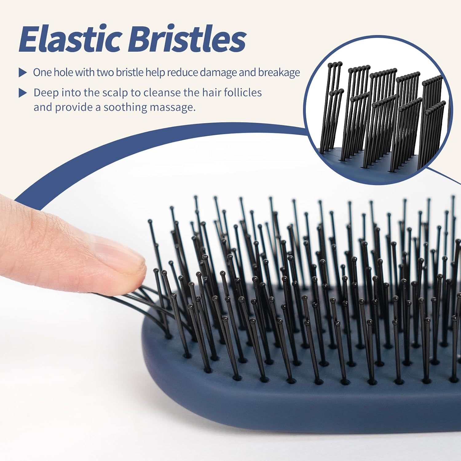 Detalle 1 de SHINLEA Slim Hair Brush for Deep Detangling