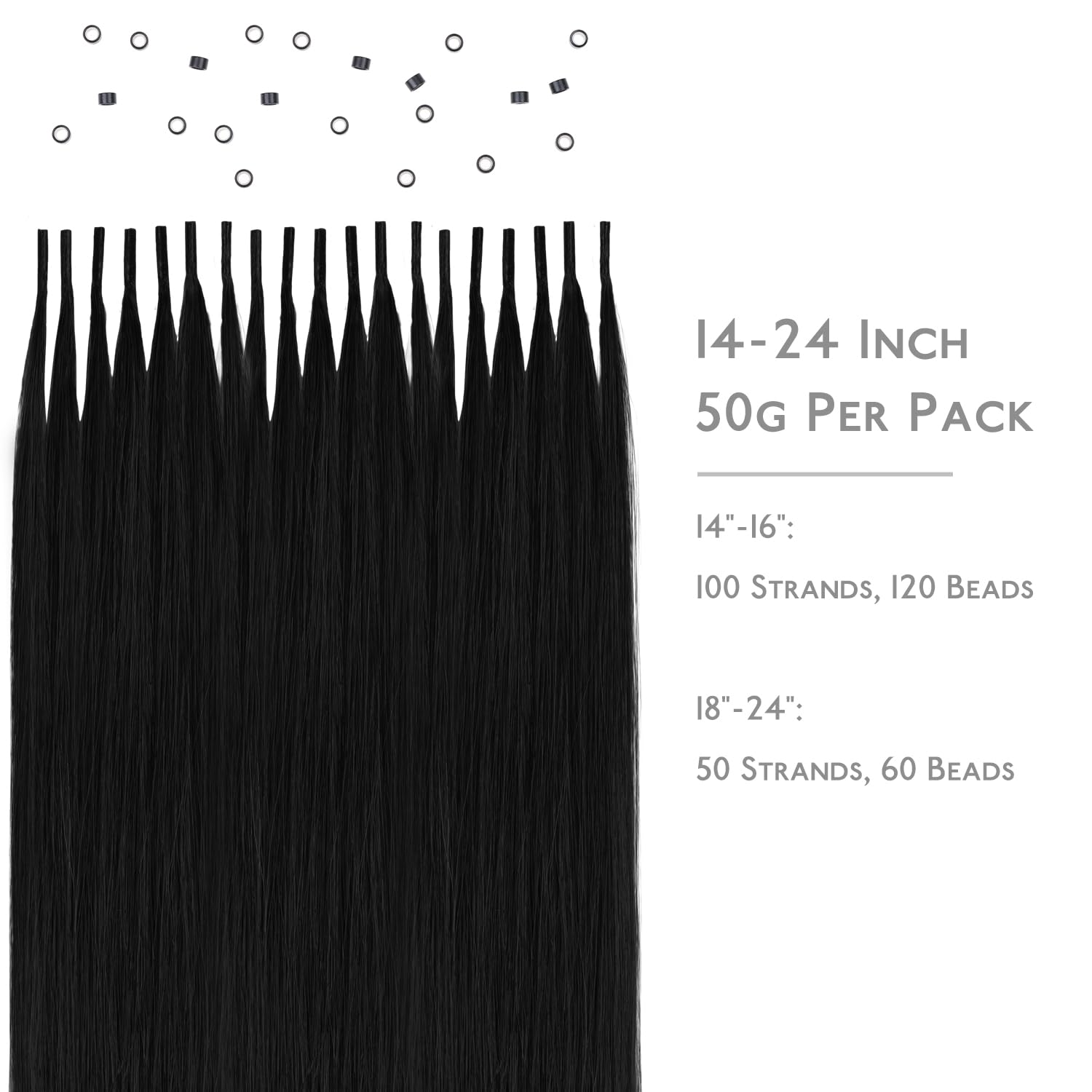 Detalle 2 de WENNALIFE I Tip Hair Extensions 22 Inch