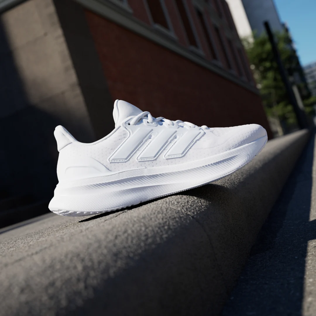 Detalle 2 de Adidas Ultrarun 5 W: zapatilla de running para mujer en color blanco
