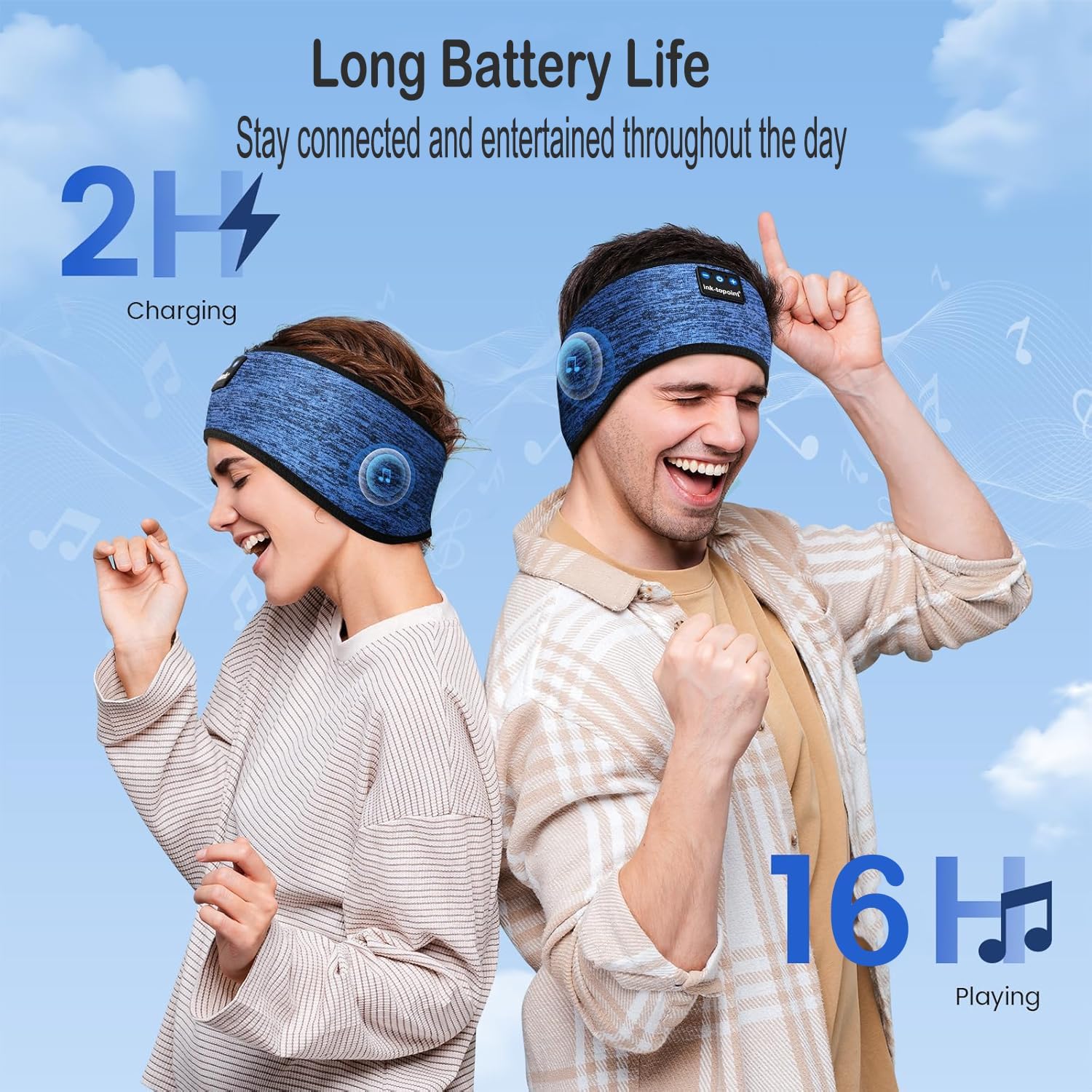 Detalle 2 de ink-topoint Sleep Headphones Bluetooth 5.4