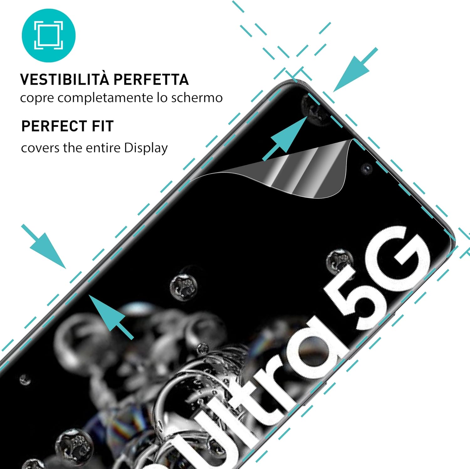 Thumbnail 1 de smartect Pellicola protettiva TPU per Samsung Galaxy S20 Ultra (2+2 pezzi) per schermo e fotocamera