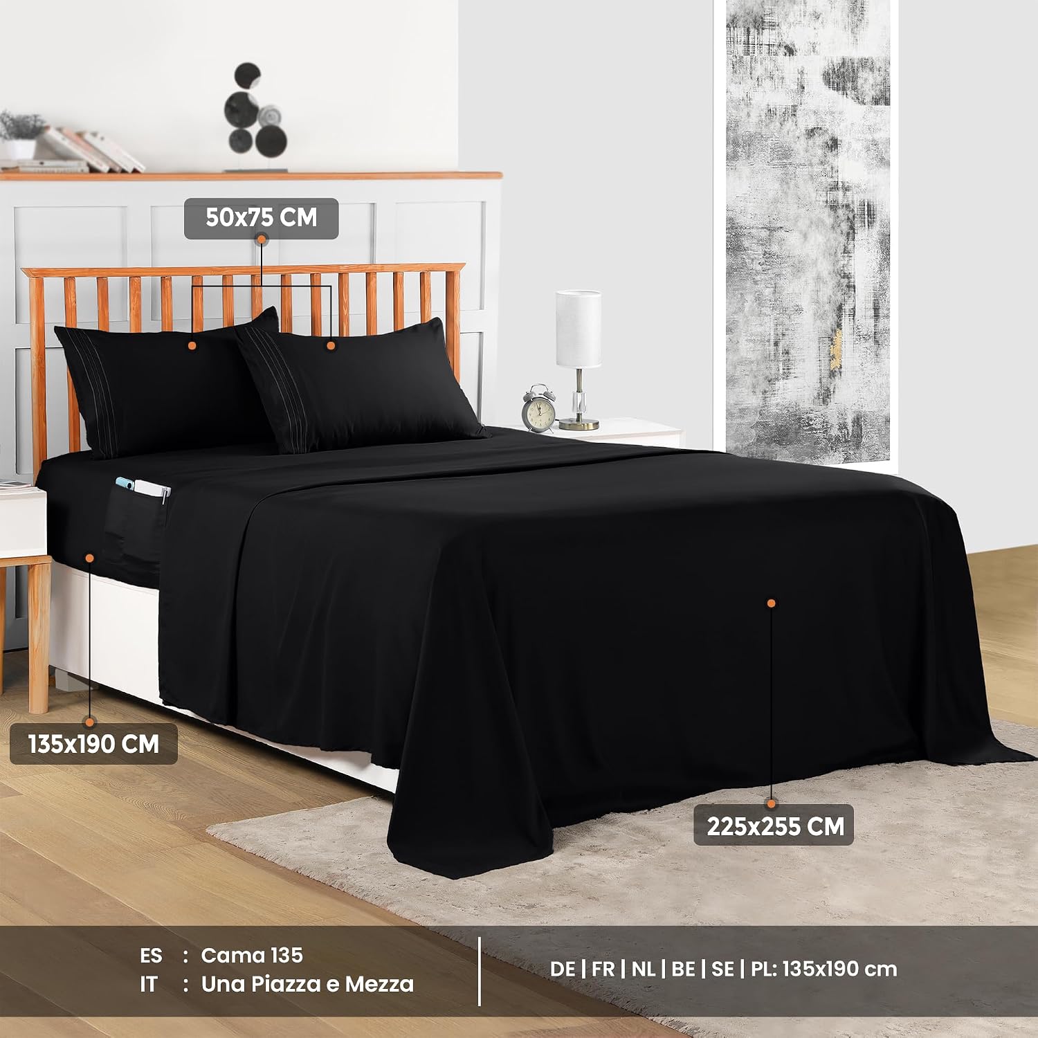 Thumbnail 1 de Utopia Bedding Sábanas Bordadas 135x190