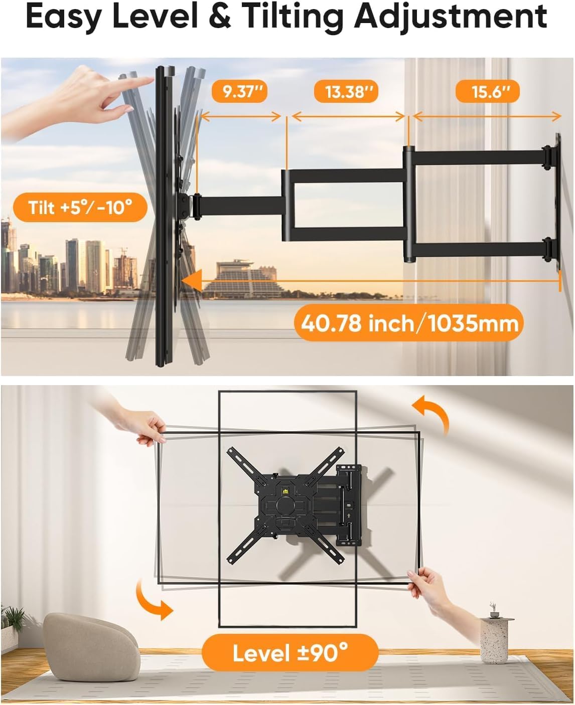 Thumbnail 4 de Forging Mount Long Reach TV Wall Bracket