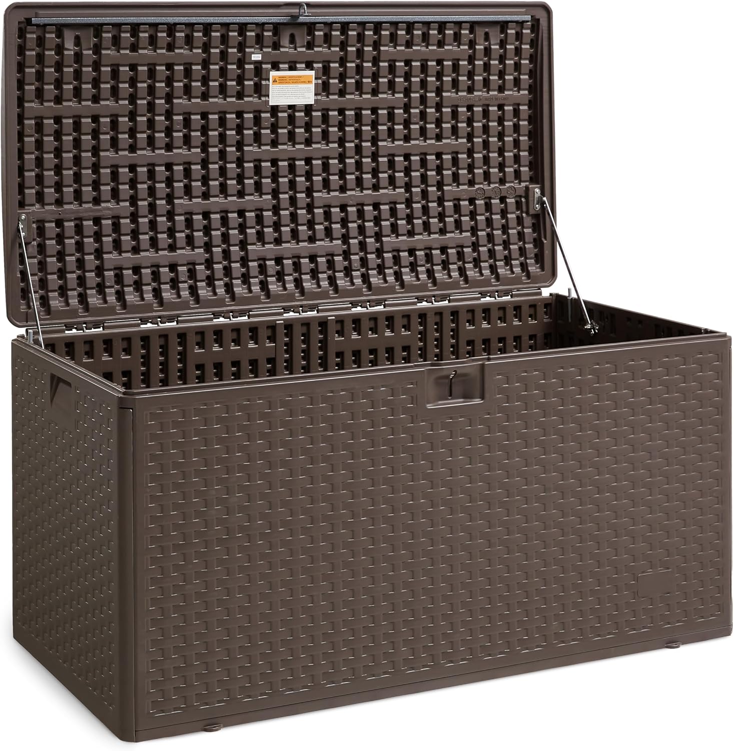 Detalle 2 de Amazon Basics Organisation and Storage Outdoor Deck Box, 375 litre, Brown