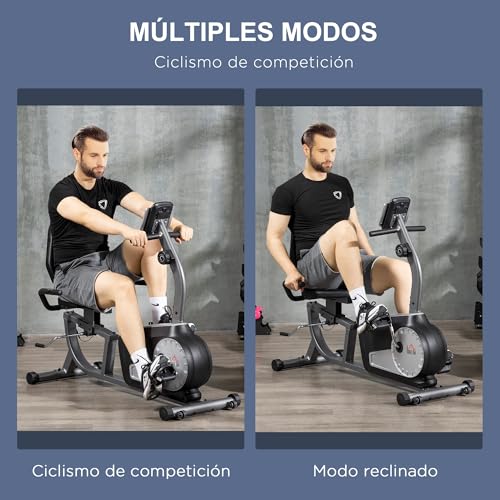 Thumbnail 7 de HOMCOM Bicicleta Estática Reclinada con Resistencia y Pantalla 🚴♀
