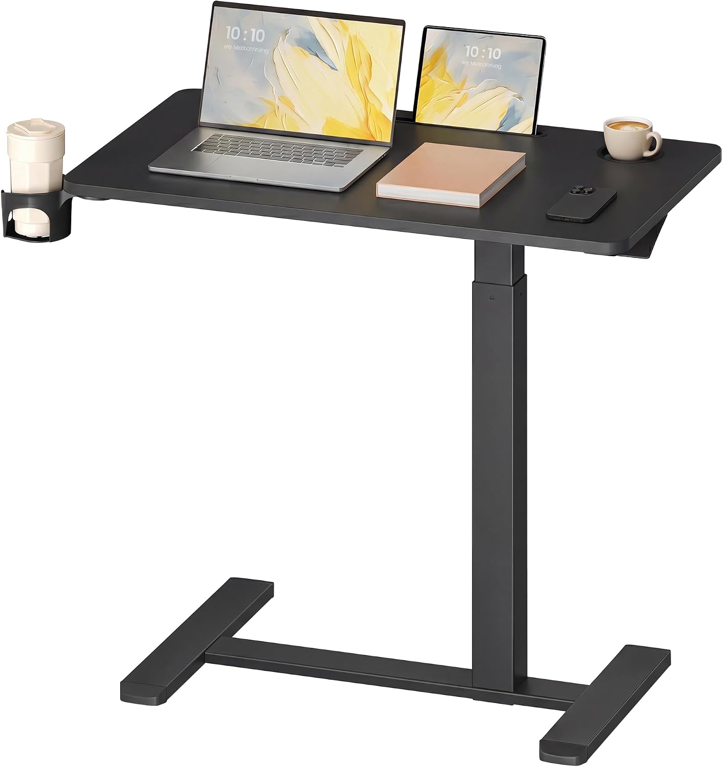 Thumbnail 6 de VASAGLE BALOK LSD600YA01 Overbed Table, Adjustable Height, Wheels, 70 x 40 cm