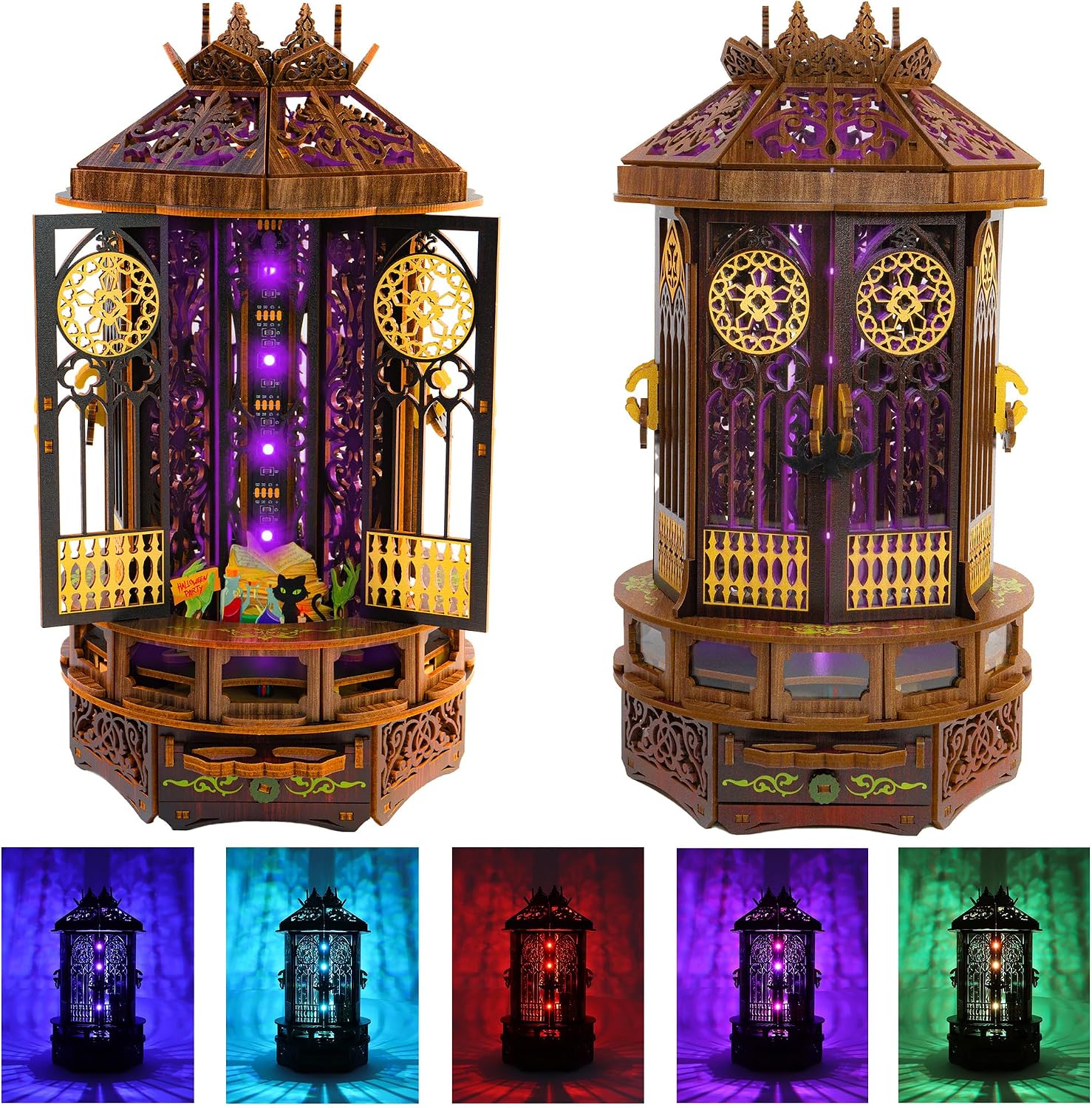 Detalle de Roine Lxux 3D Wooden Puzzle Lamp