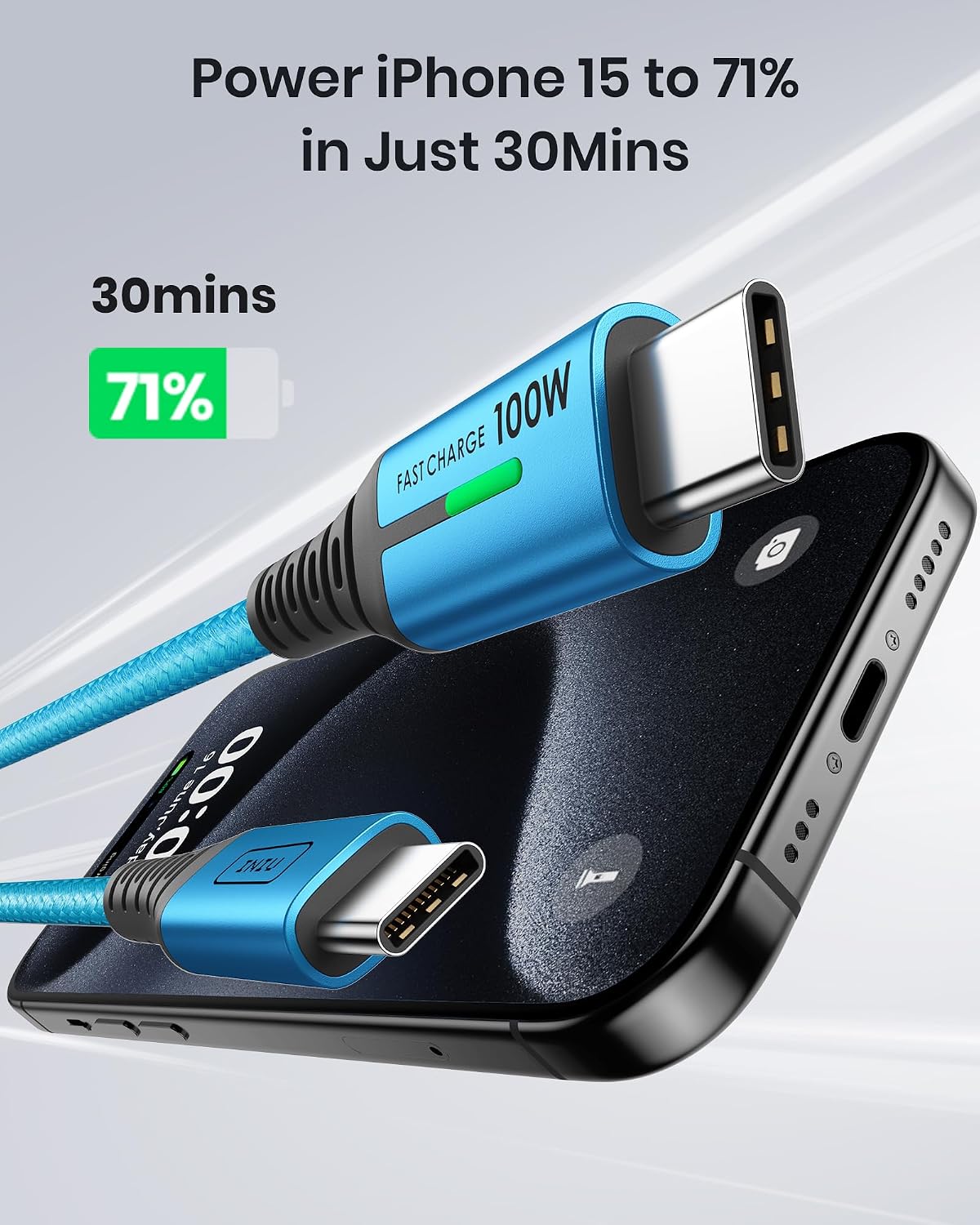 Thumbnail 2 de INIU USB C Ladekabel 100W 2m