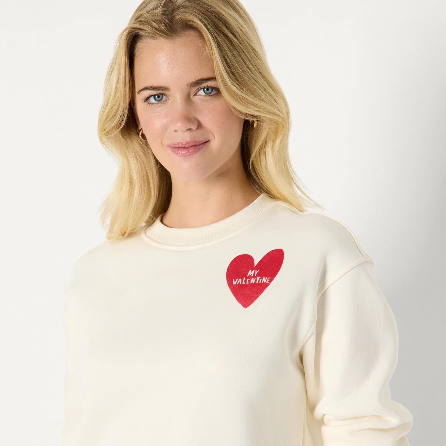 Thumbnail 1 de Amazon Essentials x Sofia Grainge Women’s Boxy Drop Shoulder Crewneck Sweatshirt