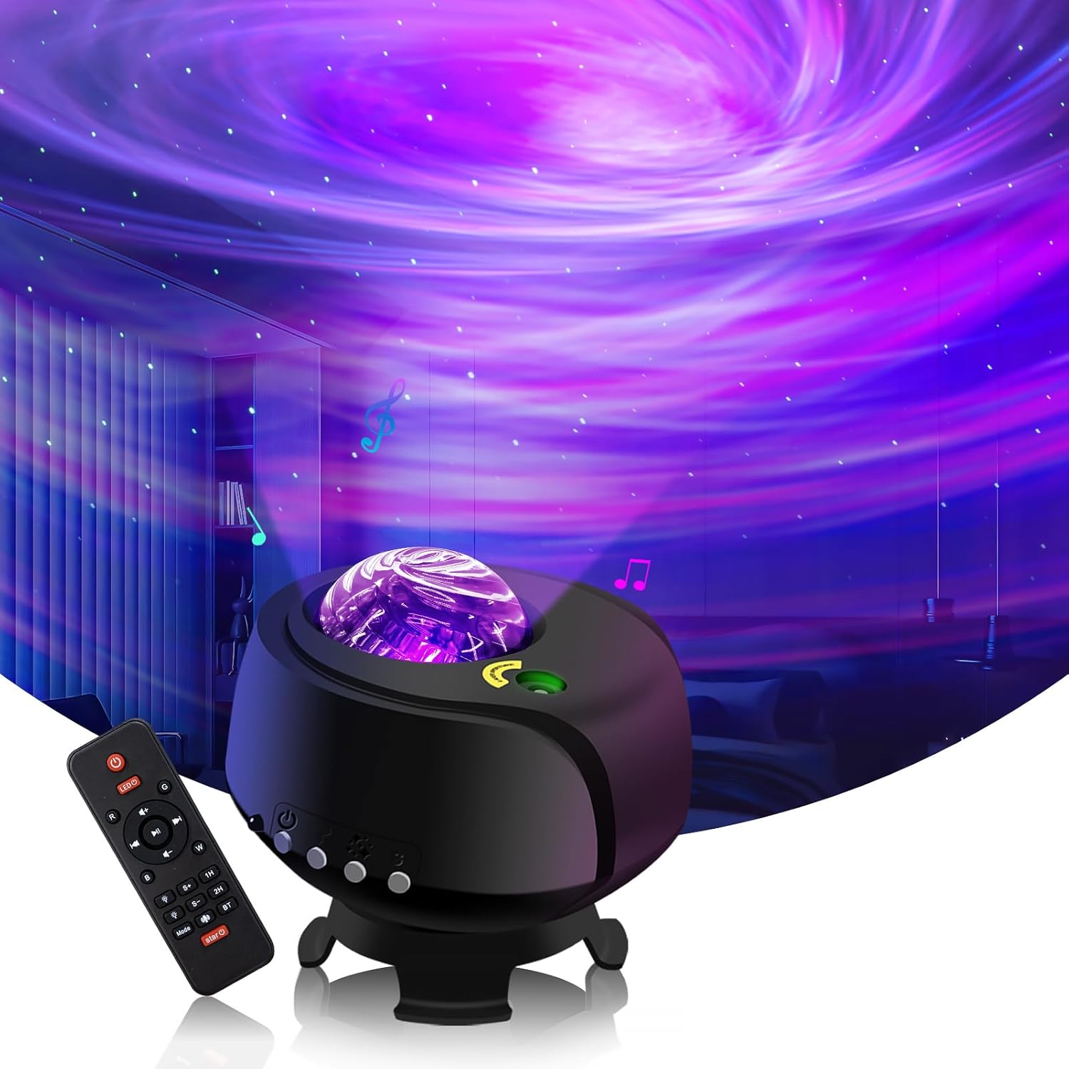 Detalle de FLITI Star Projector Galaxy night light 🎥