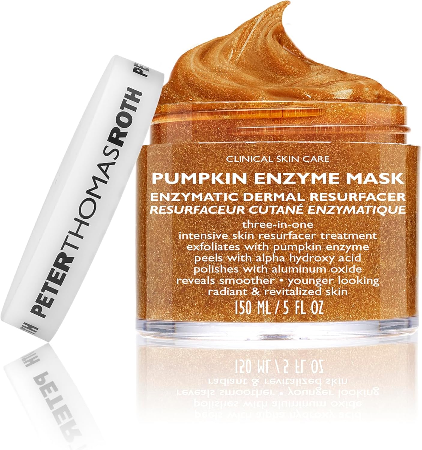 Peter Thomas Roth Pumpkin Enzyme Mask 150ml – Maschera Esfoliante Viso con Enzimi di Zucca, AHA e Cristalli di Ossido di Alluminio