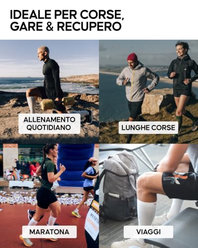 Thumbnail 3 de DANISH ENDURANCE Calze Compressione Graduata 21-26 mmHg, Grigio/Rosso, taglia 43-47