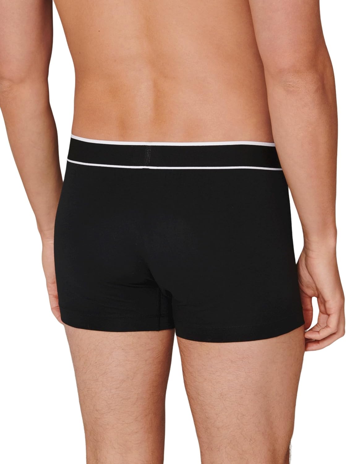 Detalle de Schiesser Herren 3er Pack Boxershorts Bio-Baumwolle 95/5 – Schwarz, Größe 6/L (173983)