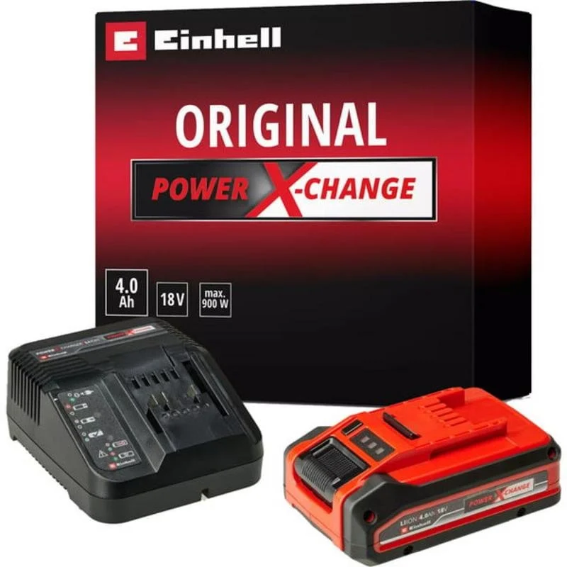 Kit de inicio Einhell Plus 18V 4.0Ah PXC con cargador rápido 3A
