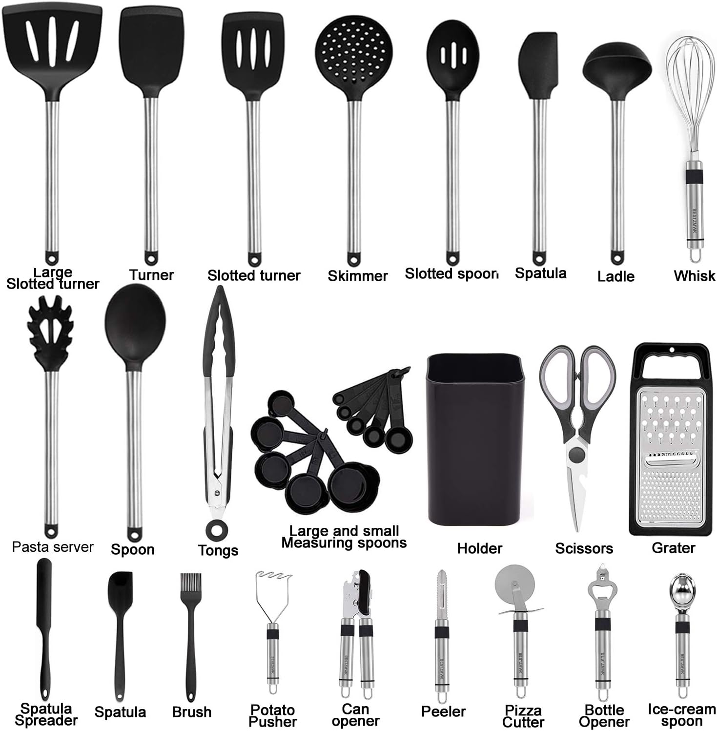 Thumbnail 1 de BESTZMWK 33-Piece Kitchen Utensil Set