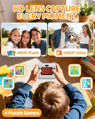 Thumbnail 4 de CalineGam Camara Fotos Infantil Instantanea HD 1080P (con tarjeta 32 GB y 3 rollos de papel)