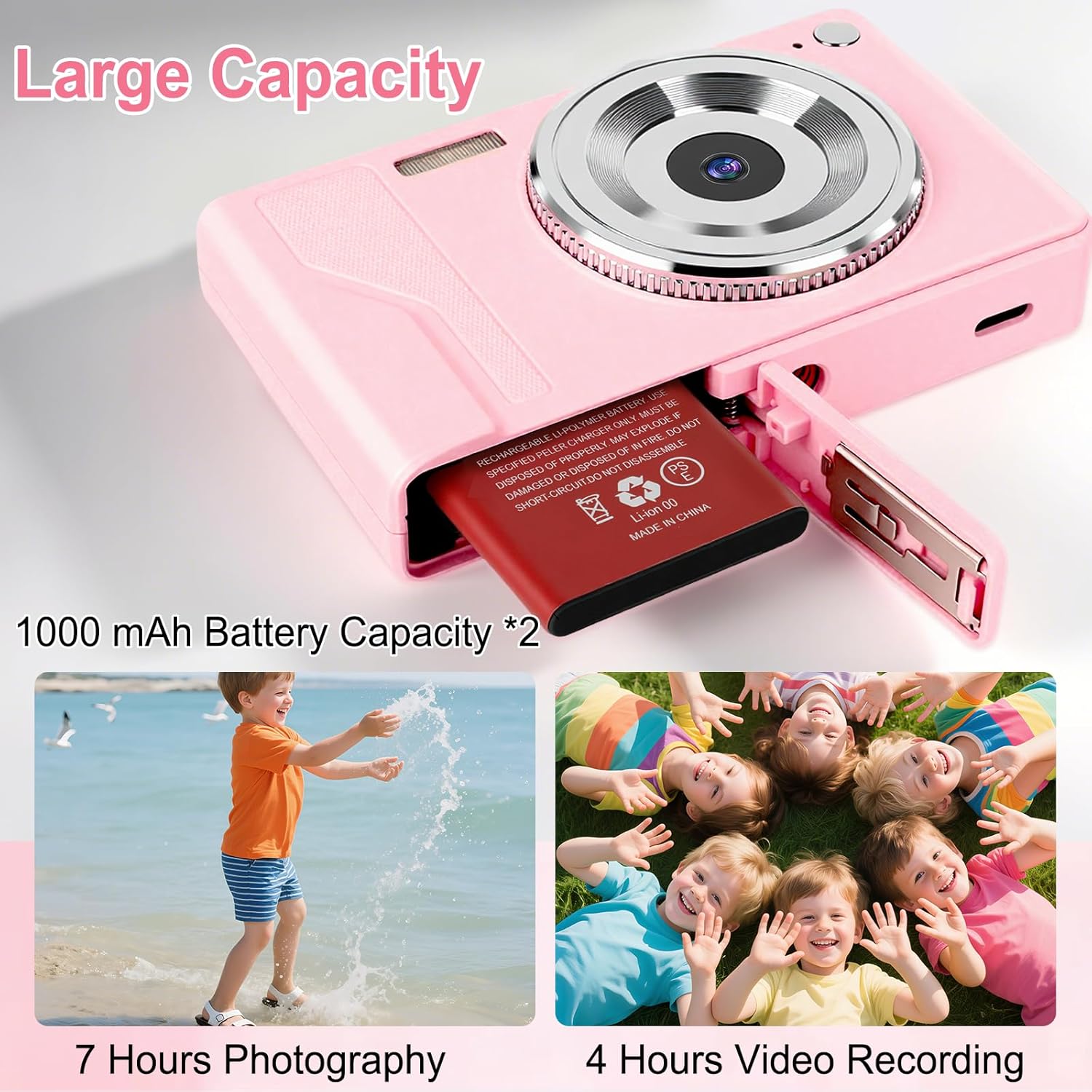 Thumbnail 5 de HERBYD Fotocamera Digitale 56MP 1080P FHD - compatta e leggera per adolescenti