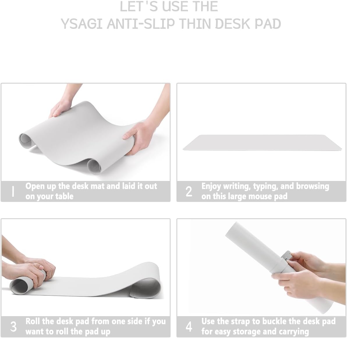 Thumbnail 5 de YSAGi Non-Slip Desk Pad 120x60 cm