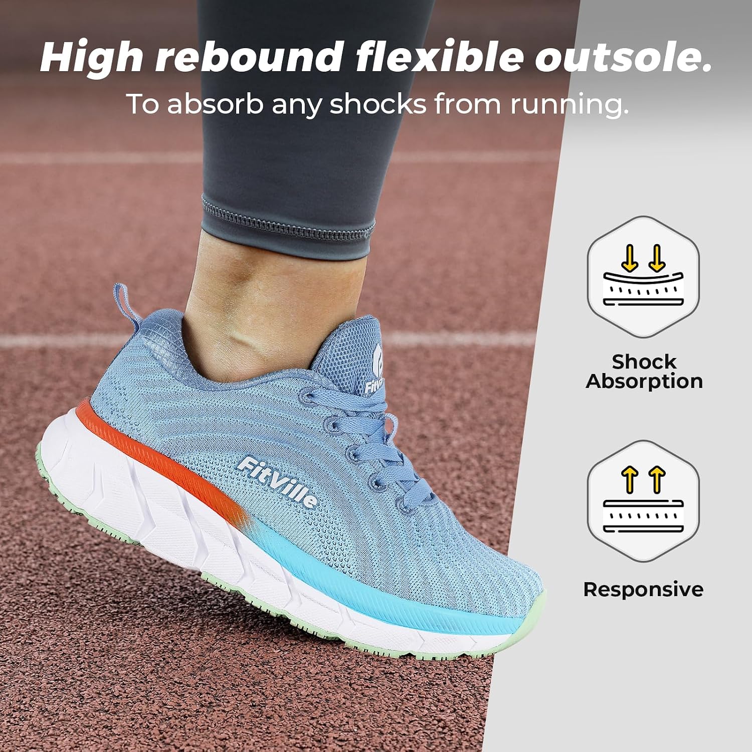 Thumbnail 3 de FitVille Wide Fit Trainers for Women