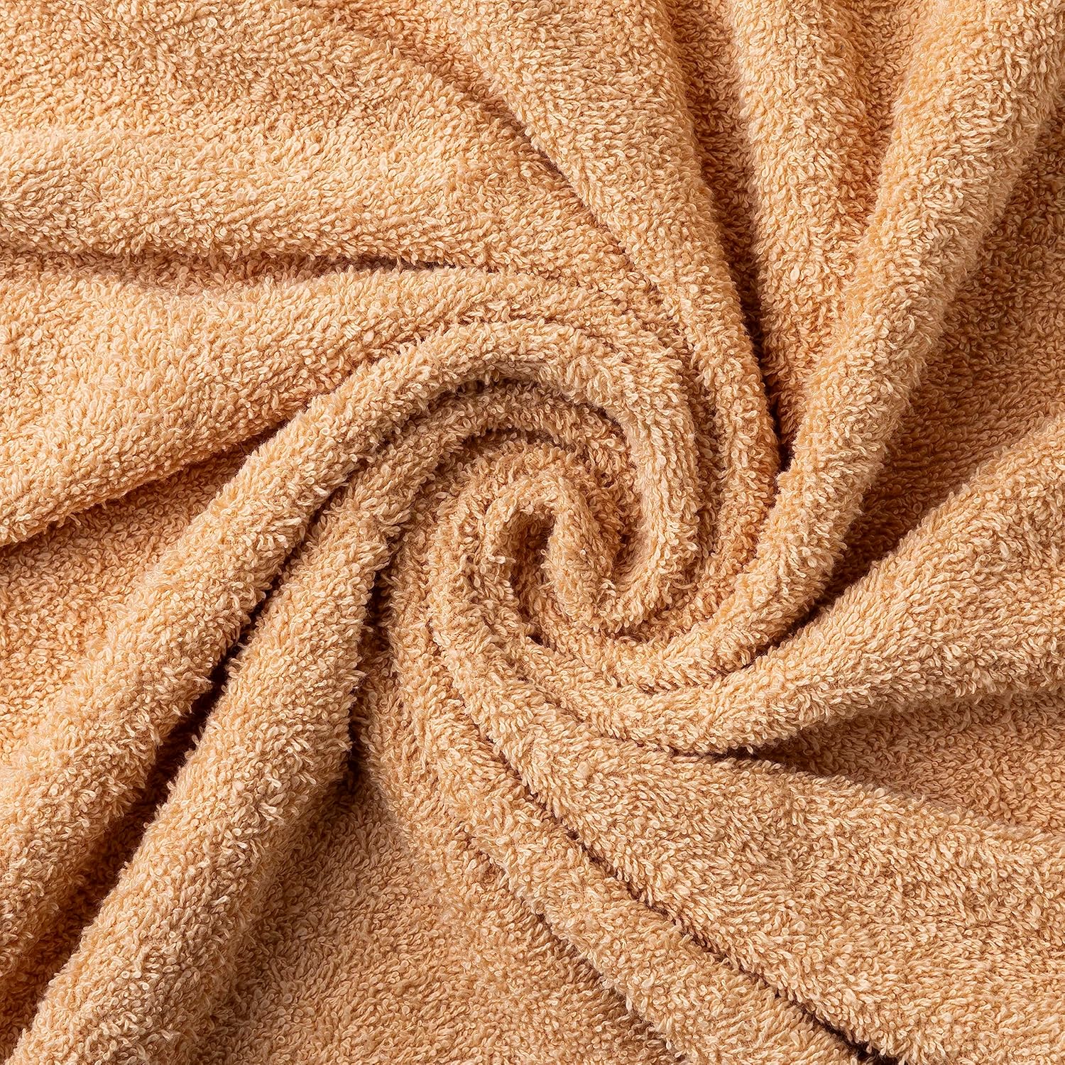 Thumbnail 2 de Todocama Lot de 2 Serviettes de Douche en coton 550 g/m² – 70 x 140 cm, Beige
