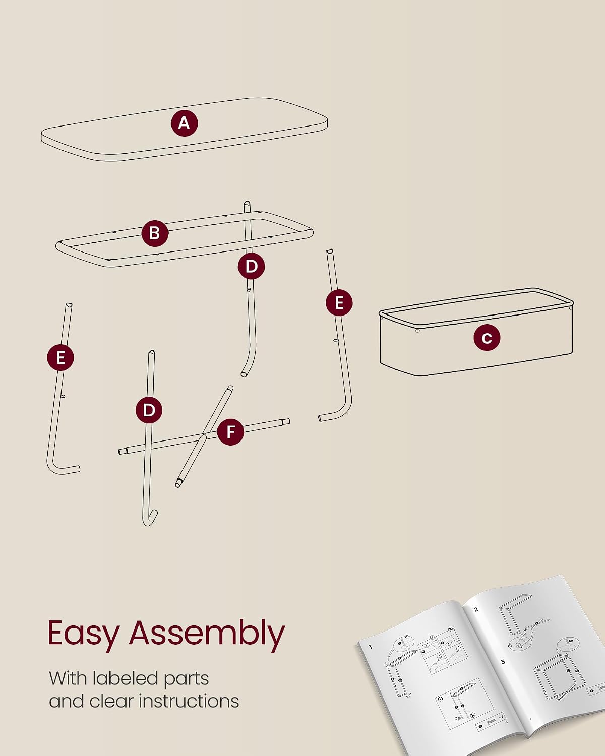 Thumbnail 6 de VASAGLE Side Table ULET230W10
