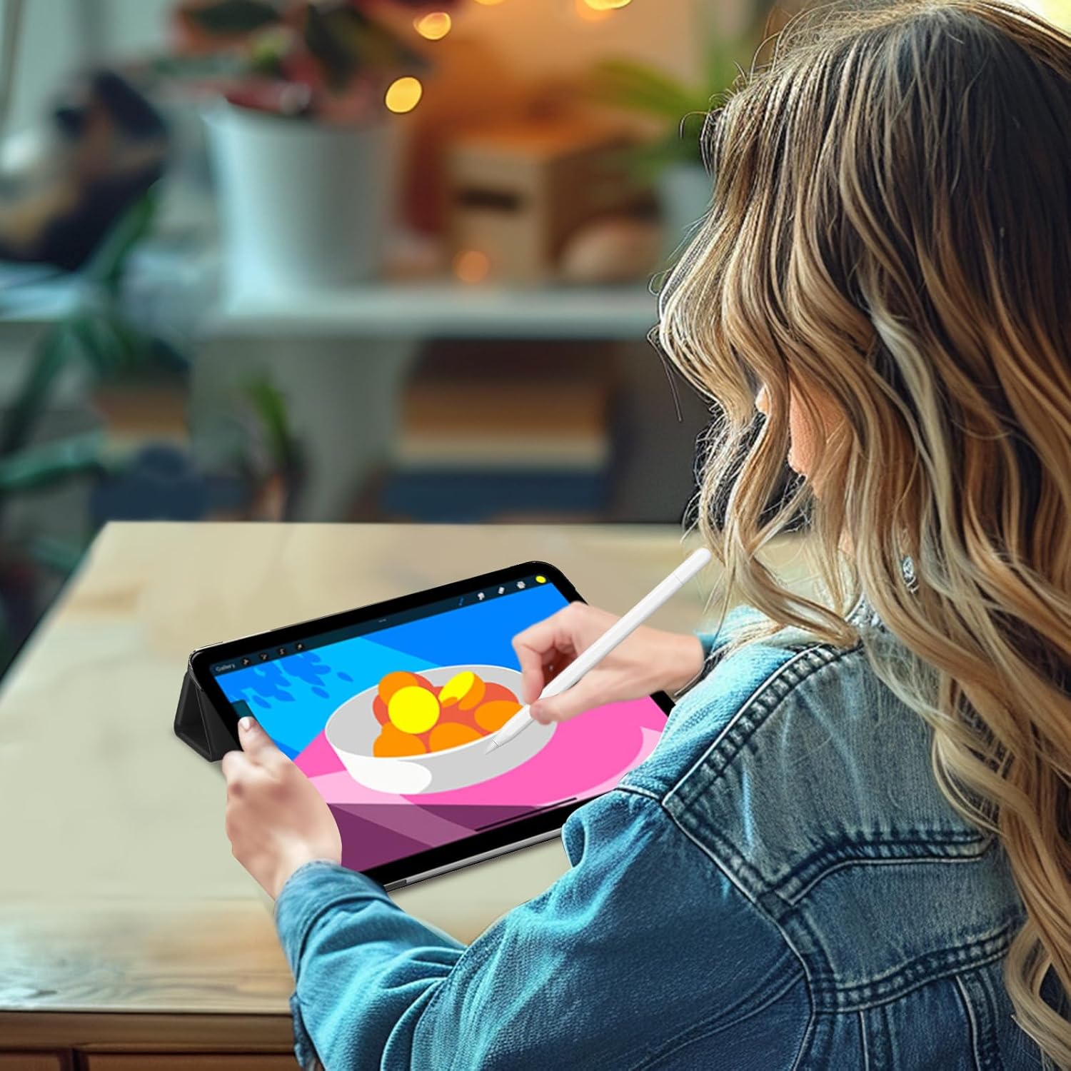 Thumbnail 5 de ProCase Hülle für iPad Pro 13 Zoll M5/M4 – Dünn, leicht, Dreifachschutz mit translucent Rückhülle in Schwarz