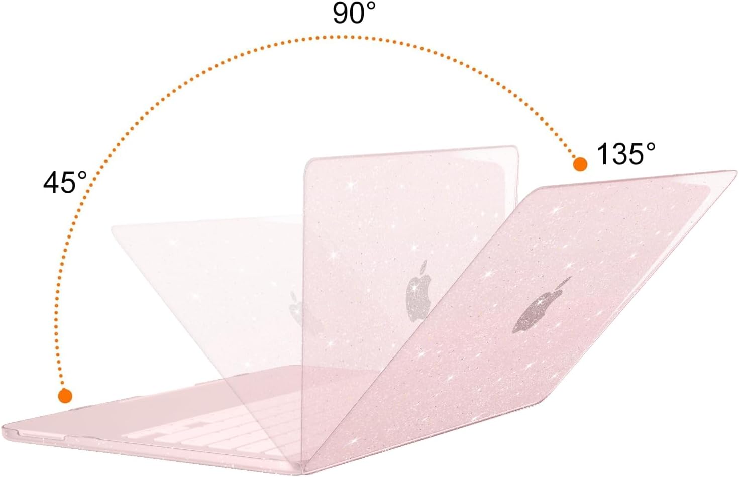 Thumbnail 3 de MOSISO Custodia Glitter per MacBook Neo 13" (A3404, 2026) con Chip A18 Pro – Rosa Pastello