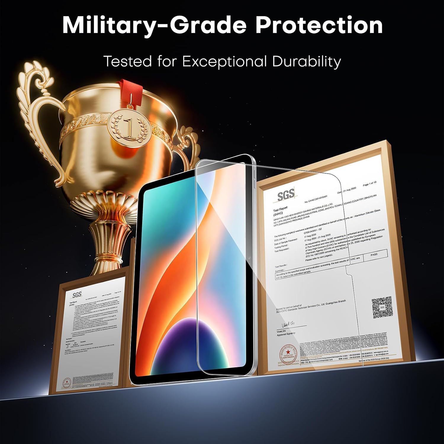 Thumbnail 6 de TAURI 2 Pack for iPad (A16) 11th/10th Screen Protector – 9H Tempered Glass, Auto Dust-Removal, Full Coverage