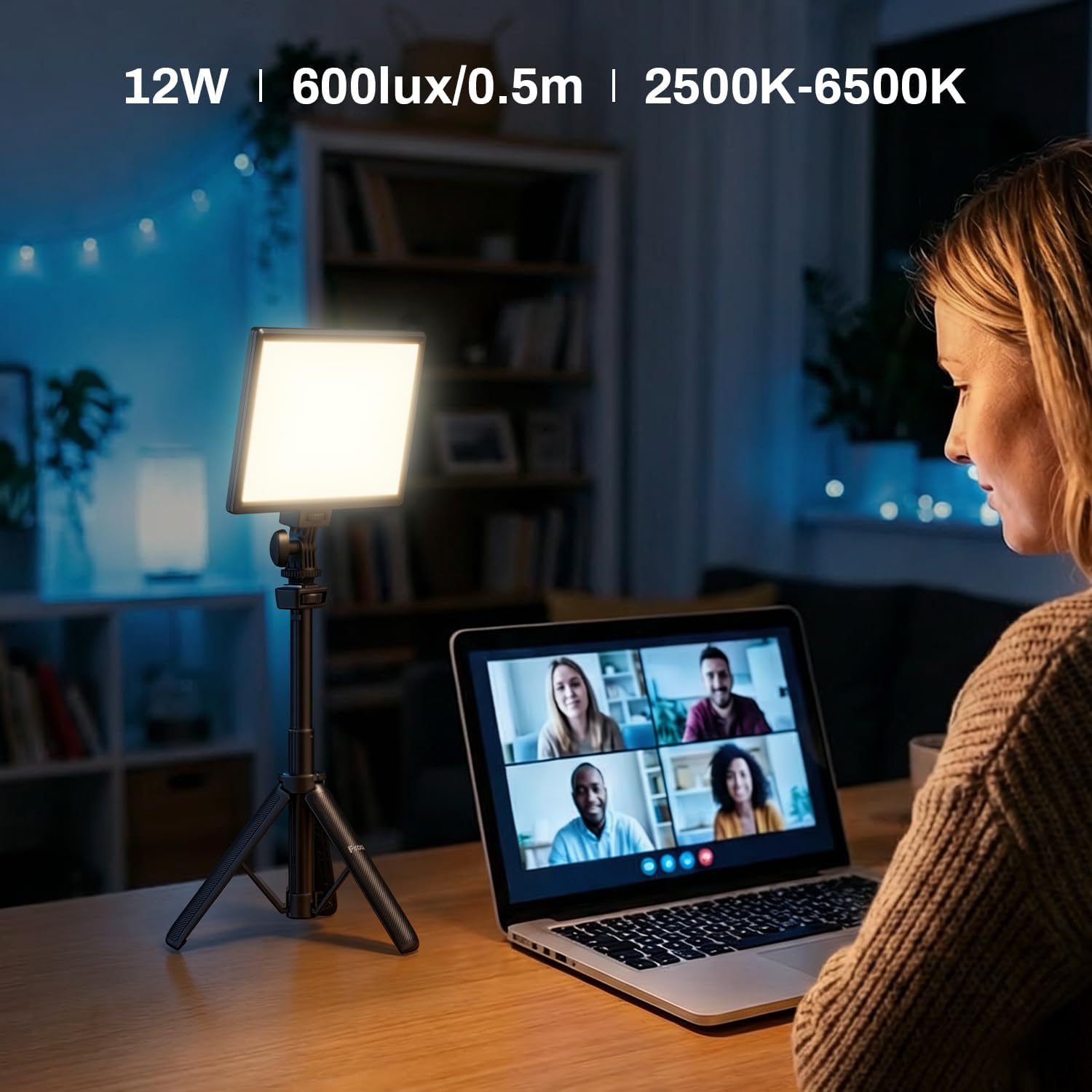 Thumbnail 1 de RALENO 116 LED Videoleuchte 12W mit Akku 4000mAh 🎥