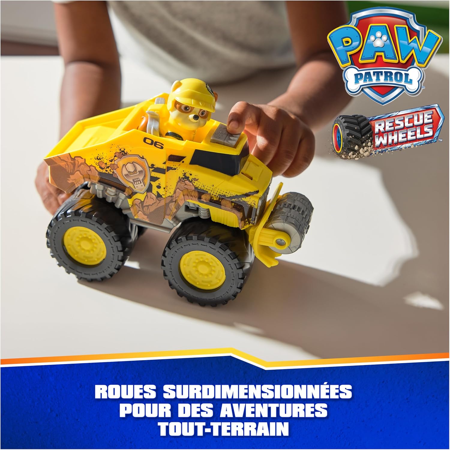 Detalle 2 de Paw Patrol Ruben Rescue Wheels véhicule 3 ans