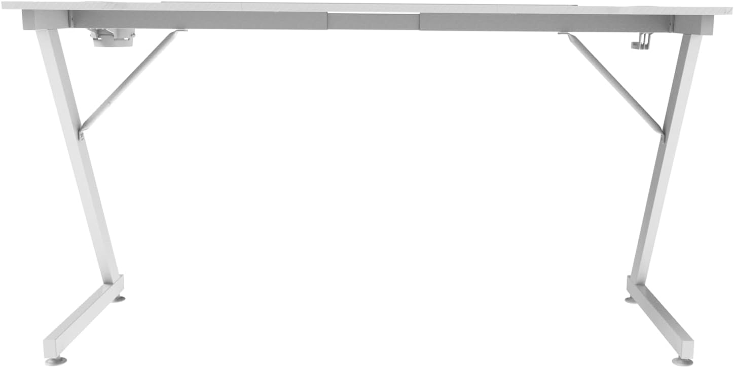 Detalle de Mars Gaming MGD100RGB tavolo gaming RGB XXL 100x60 cm rosa con supporto cuffie e bottiglia