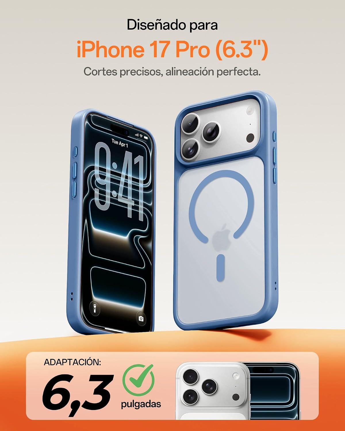 Detalle 2 de UNBREAKcable Funda Magnética iPhone 17 Pro 6.3