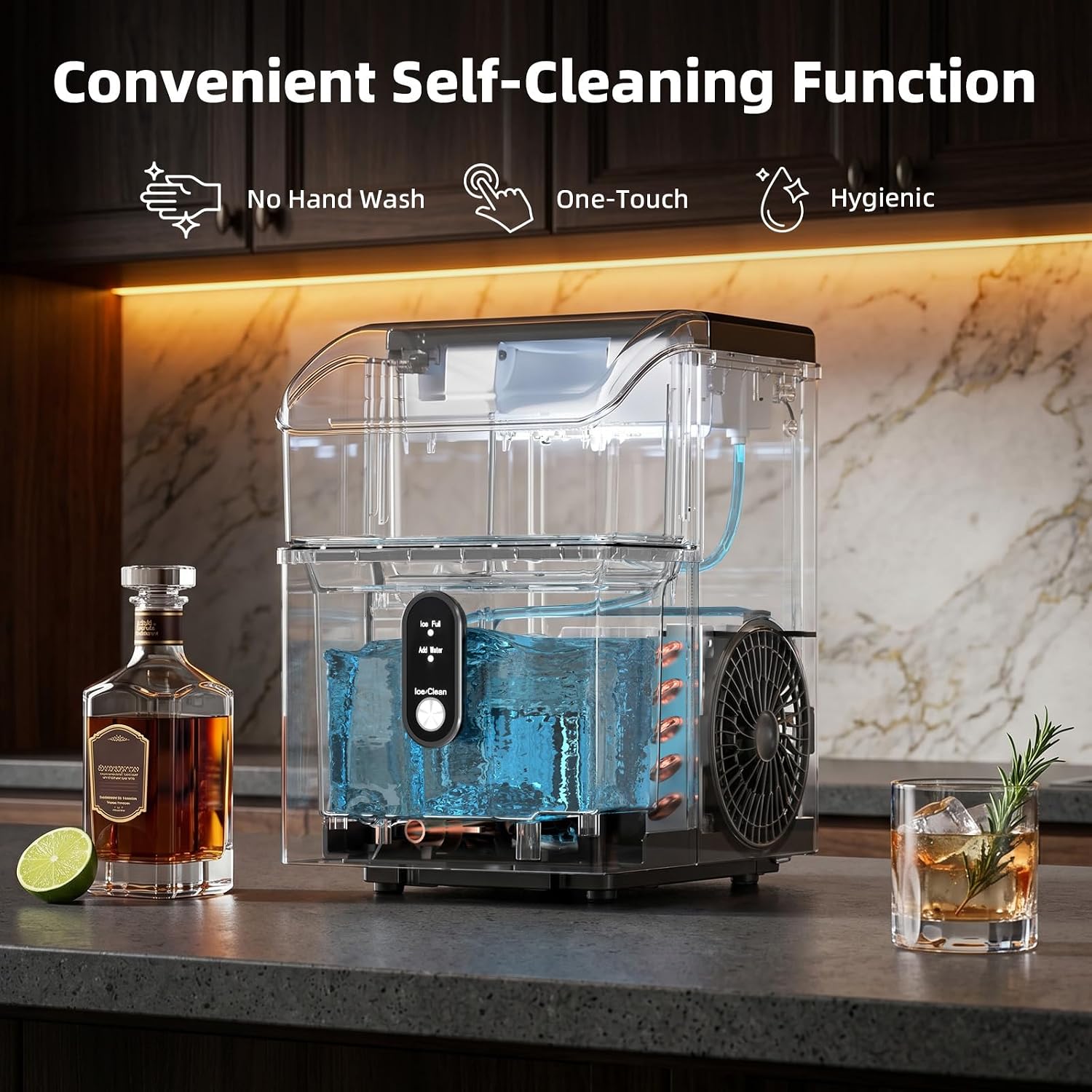 Thumbnail 4 de Antarctic Star HZB-15NH/S Nugget Ice Maker, 35 lb/24 hr, Silver