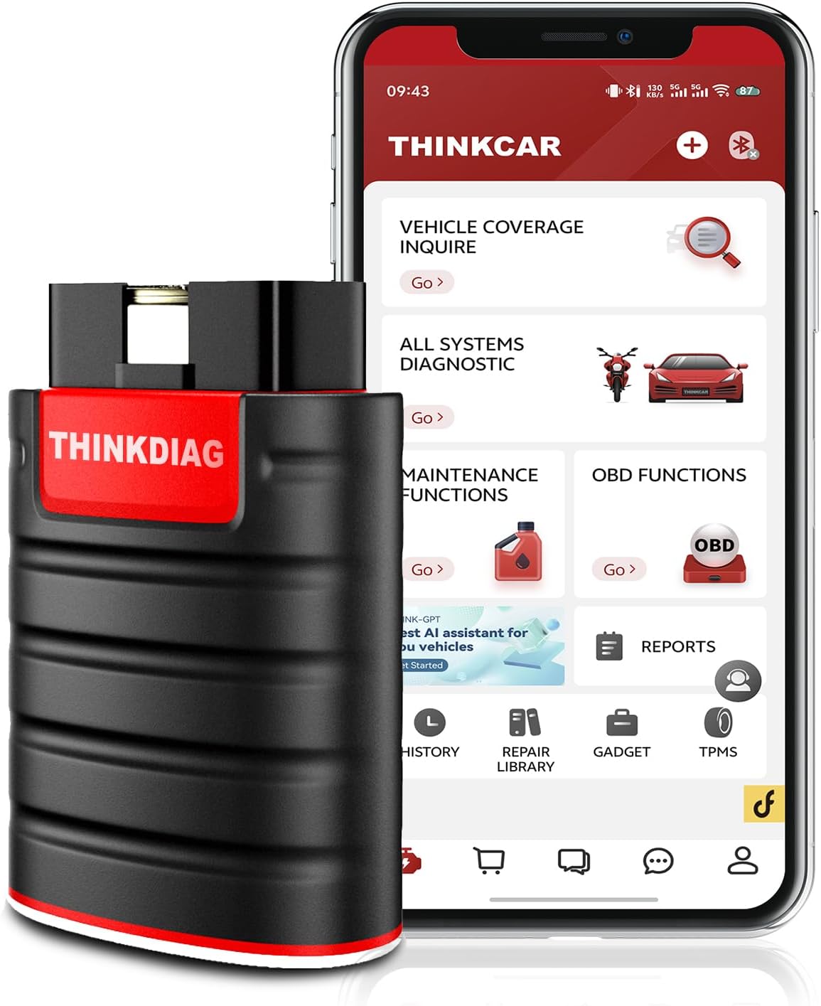 Detalle de thinkcar Thinkdiag OBD2 Diagnosegerät 16