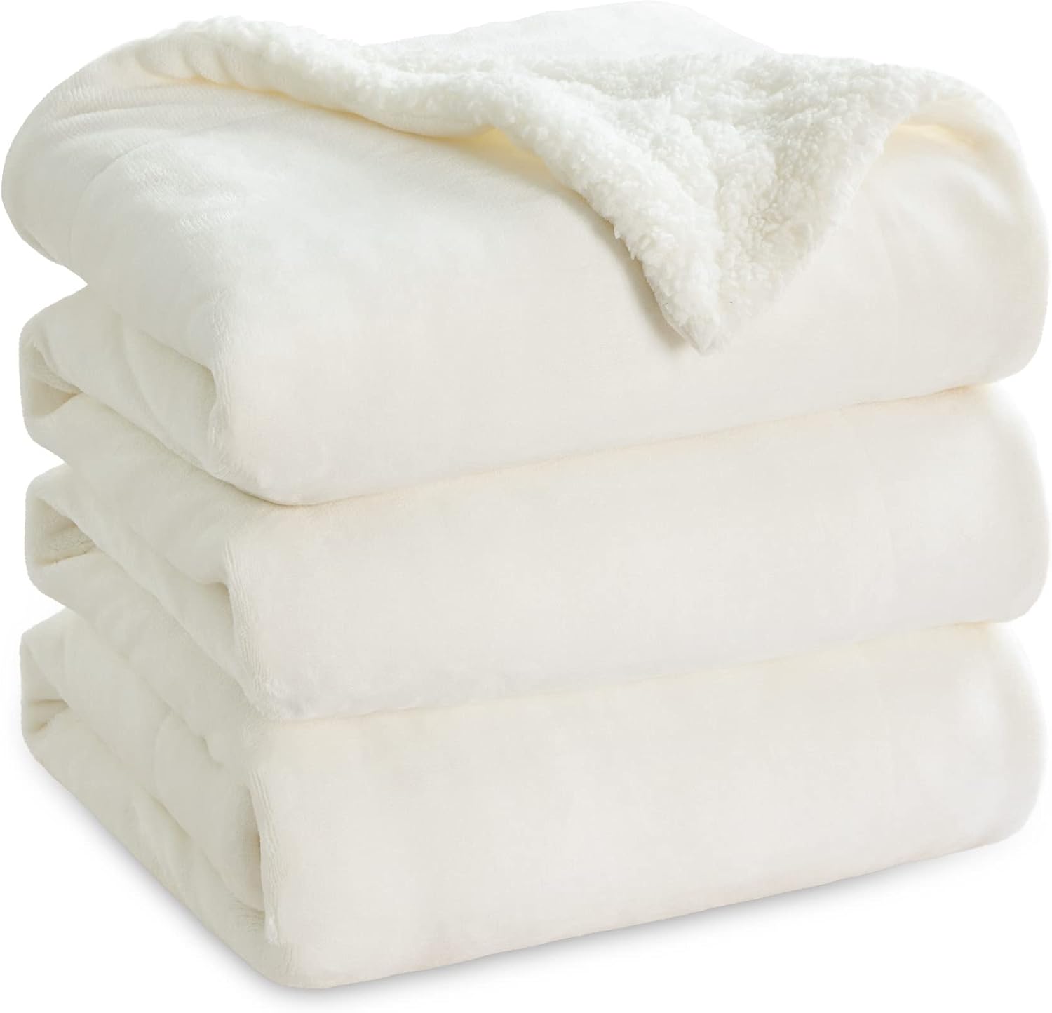 Detalle de Bedsure Sherpa Fleece Throw Blanket 220x240cm