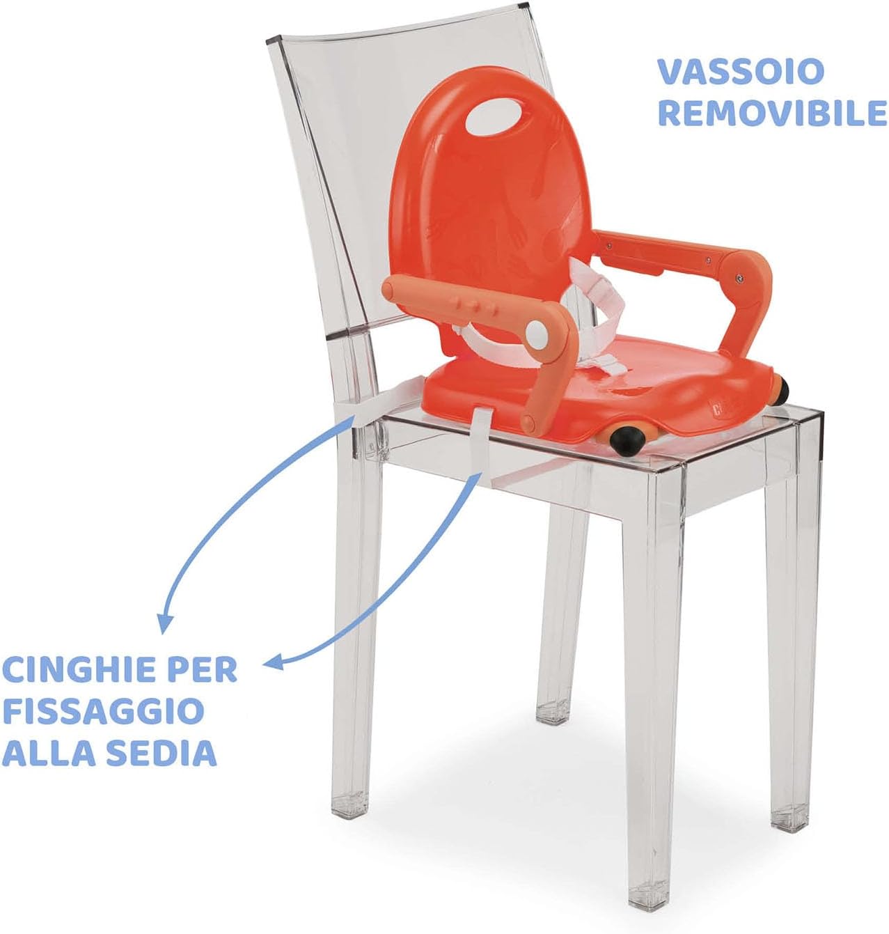 Thumbnail 4 de Chicco Pocket Snack rialzo per sedia Pocket Snack rosso per bambini 6 mesi-3 anni (fino a 15 kg)
