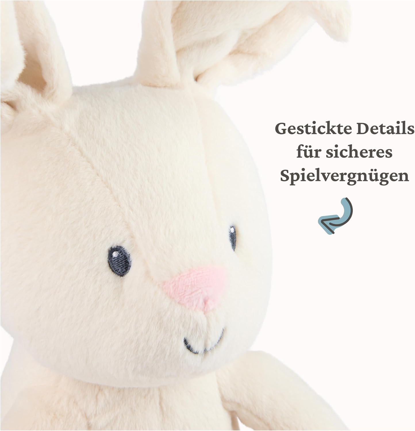 Detalle de GUND Guck-Guck Flora – hochwertiges Plüschtier, ca. 18 cm (sitzt) mit beweglichen Ohren
