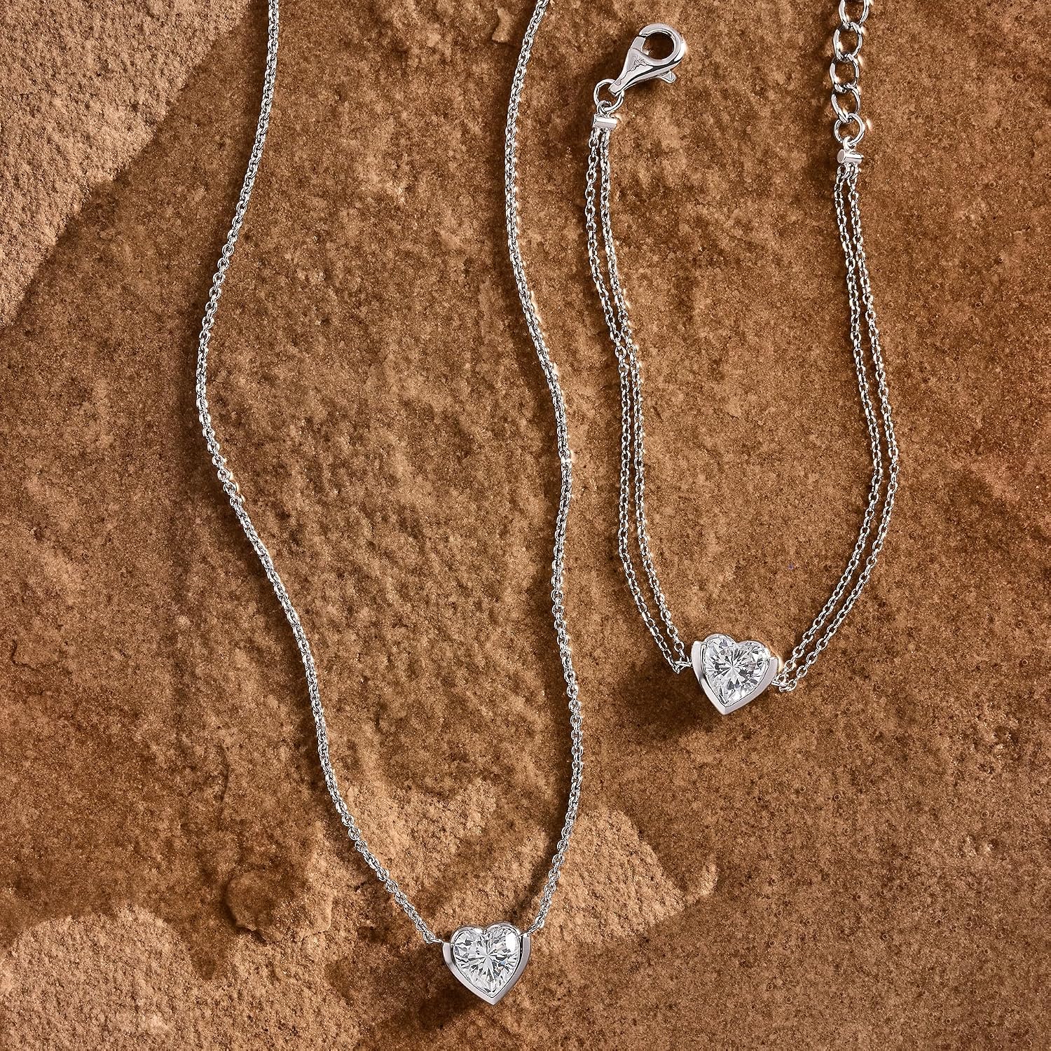 Detalle de JOOP! Halskette aus 925 Sterling Silber Damen – verstellbar (42+3 cm) mit Zirkonia